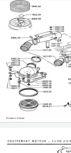 Filtre A Air Bain D'huile  Complet Peugeot 204 Et 304 — vue 3