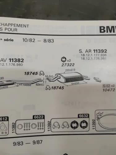 Auspuffschalldämpfer BMW 323 I E30 — Ansicht 3