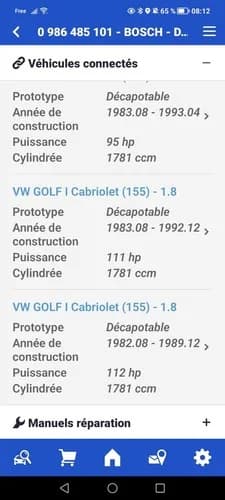 Servo frein mastervac  Vw   golf 1 Vw.  Jetta   Vw Sirocco — Ansicht 6