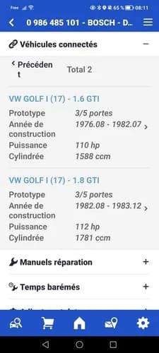 Servo frein mastervac  Vw   golf 1 Vw.  Jetta   Vw Sirocco — Ansicht 4