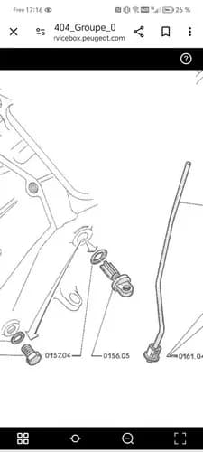 Tampa de drenagem do bloco do motor para o líquido de arrefecimento dos modelos Peugeot 203, 403 e 404 — visualização 4