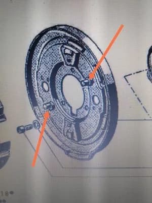 Excentricador do tambor de travão Peugeot 203, 403 e 404 — visualização 3