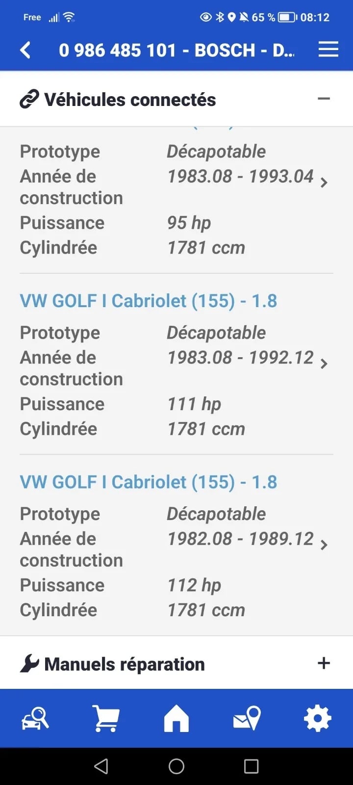 Servo rem mastervac Vw golf 1 Vw. Jetta Vw Sirocco — weergave 6
