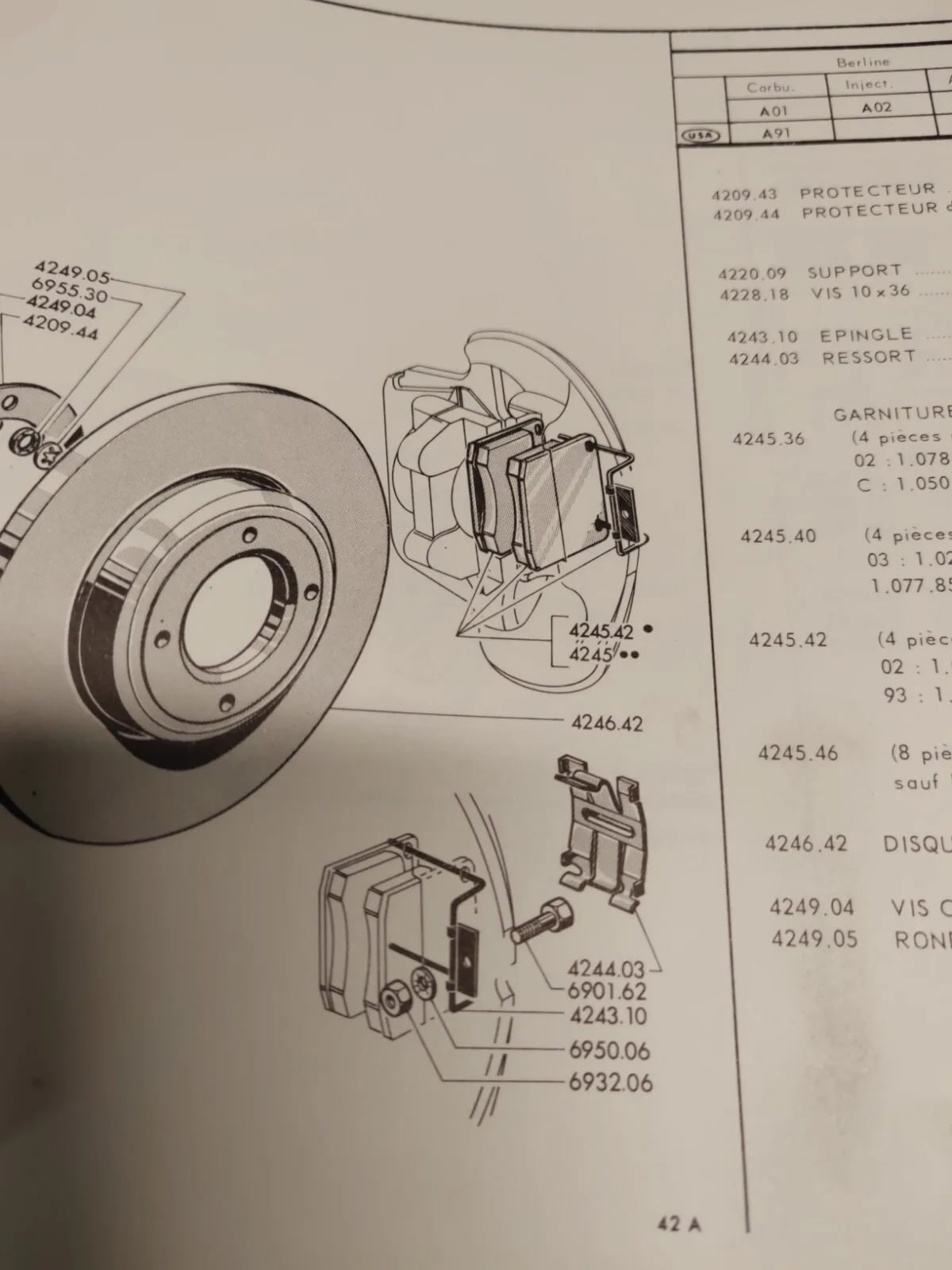 Bremssattelklammern Peugeot 504 — Ansicht 5