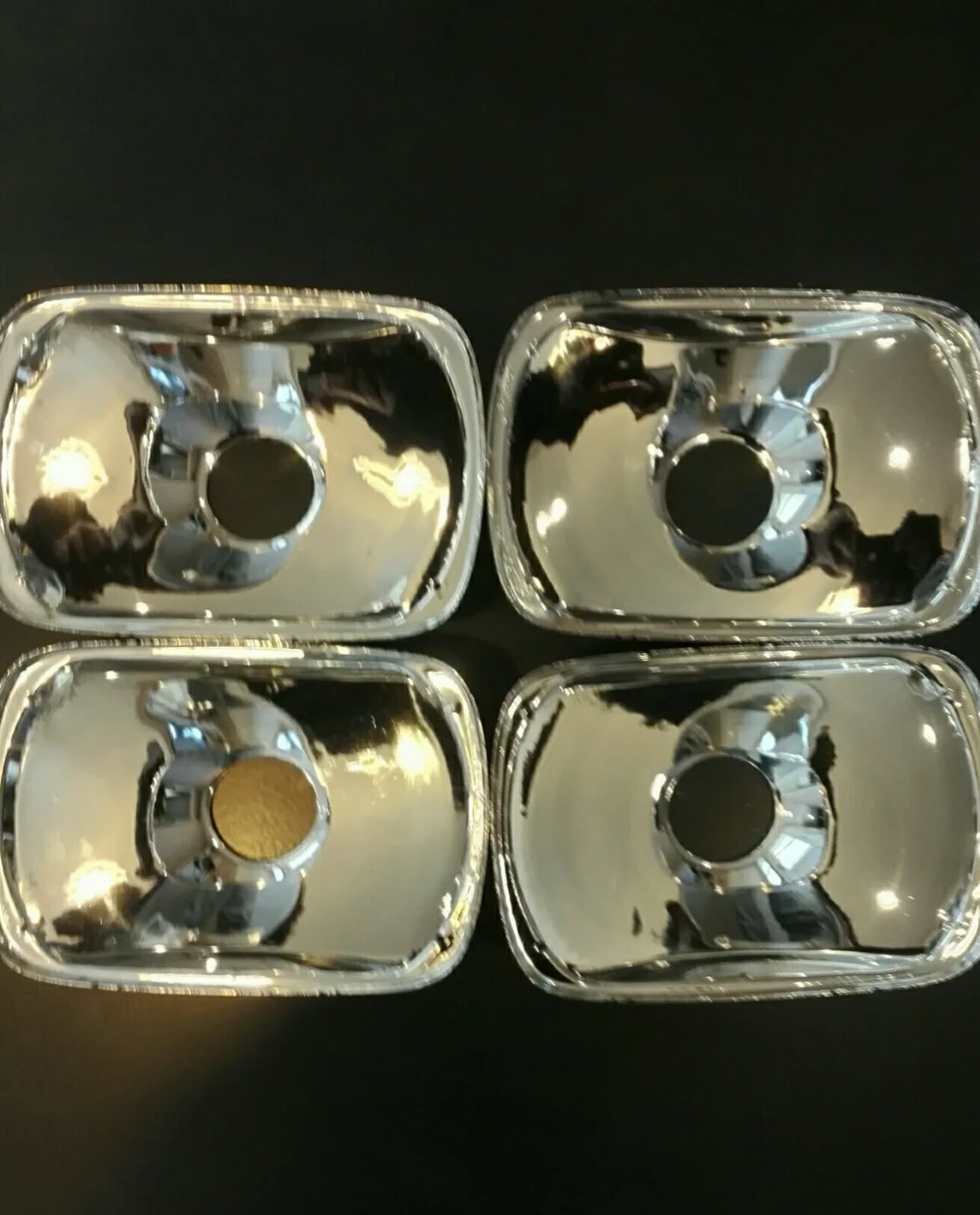 4 refletores de faróis Peugeot 504 coupé e cabriolet série 2 e 3
