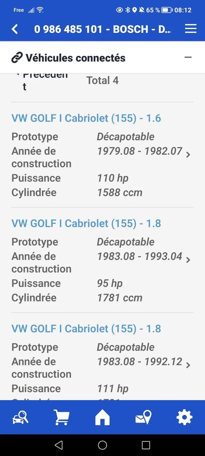 Servo rem mastervac Vw golf 1 Vw. Jetta Vw Sirocco — weergave 5