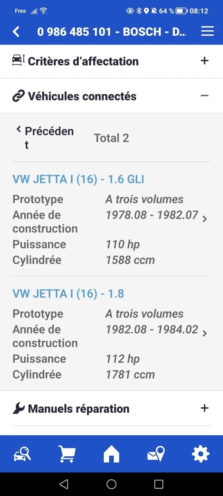 Servo rem mastervac Vw golf 1 Vw. Jetta Vw Sirocco — weergave 7